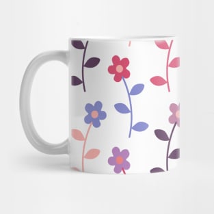 Graphic Pattern Flower Mug